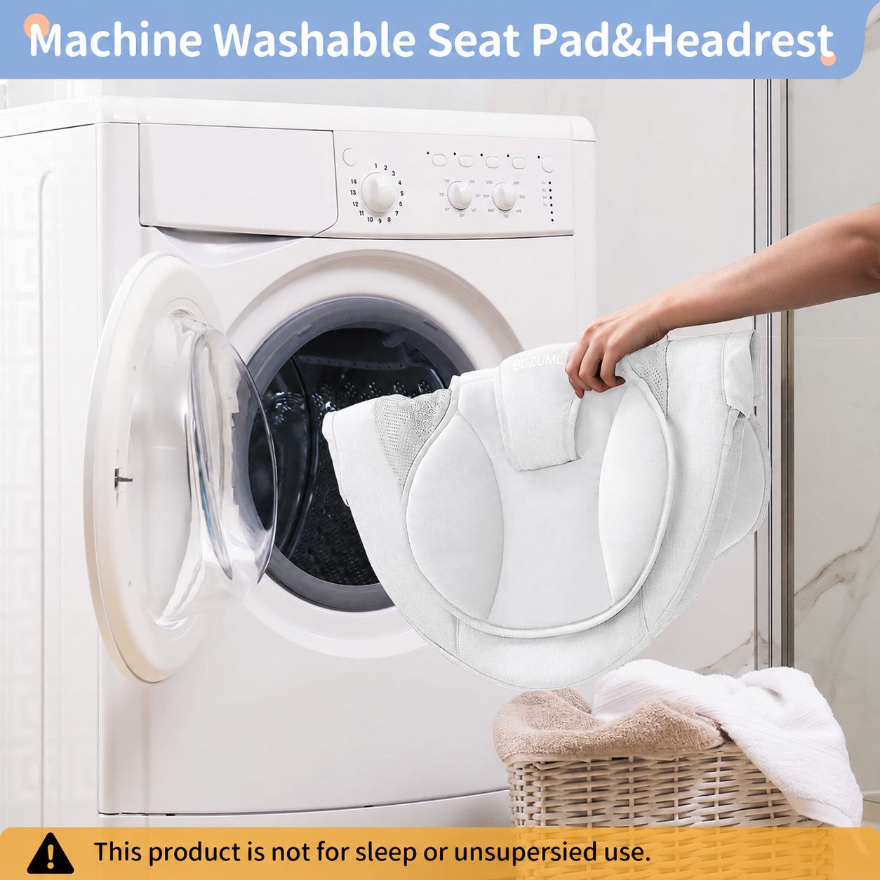 Machine washable BDZUML baby swing seat pad