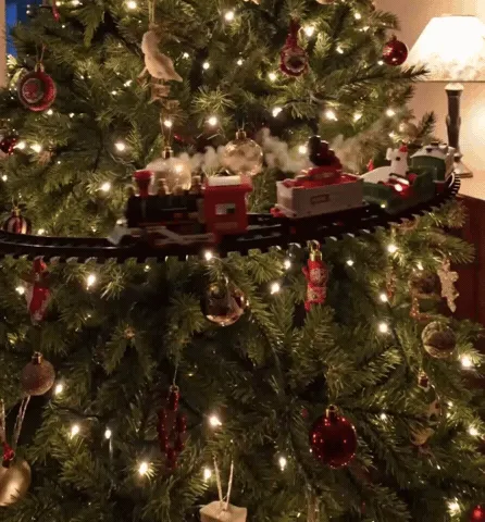TreeTrack Train – Elevated Christmas Tree Train Set
