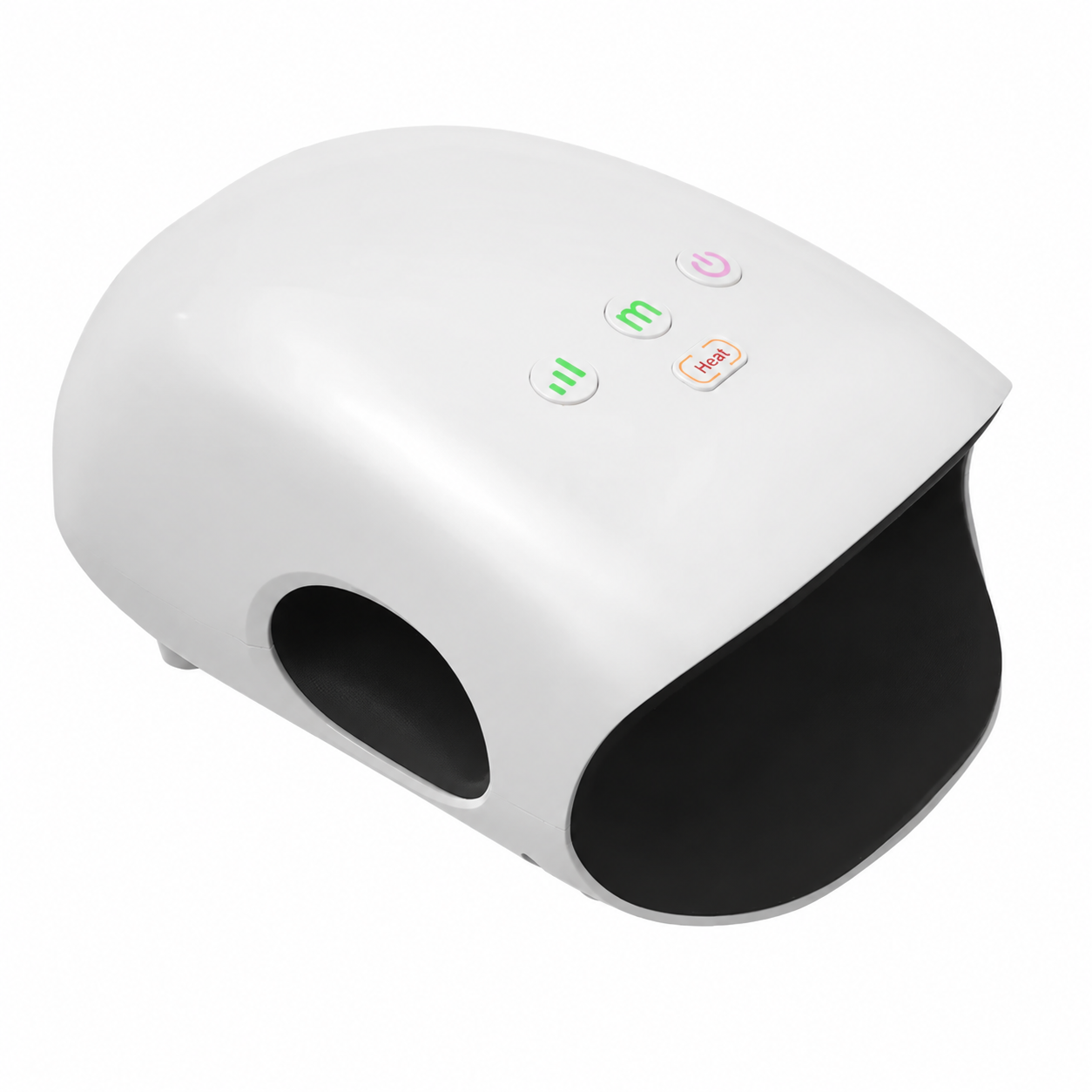 Portable Cordless Hand Massager 026H White Heating