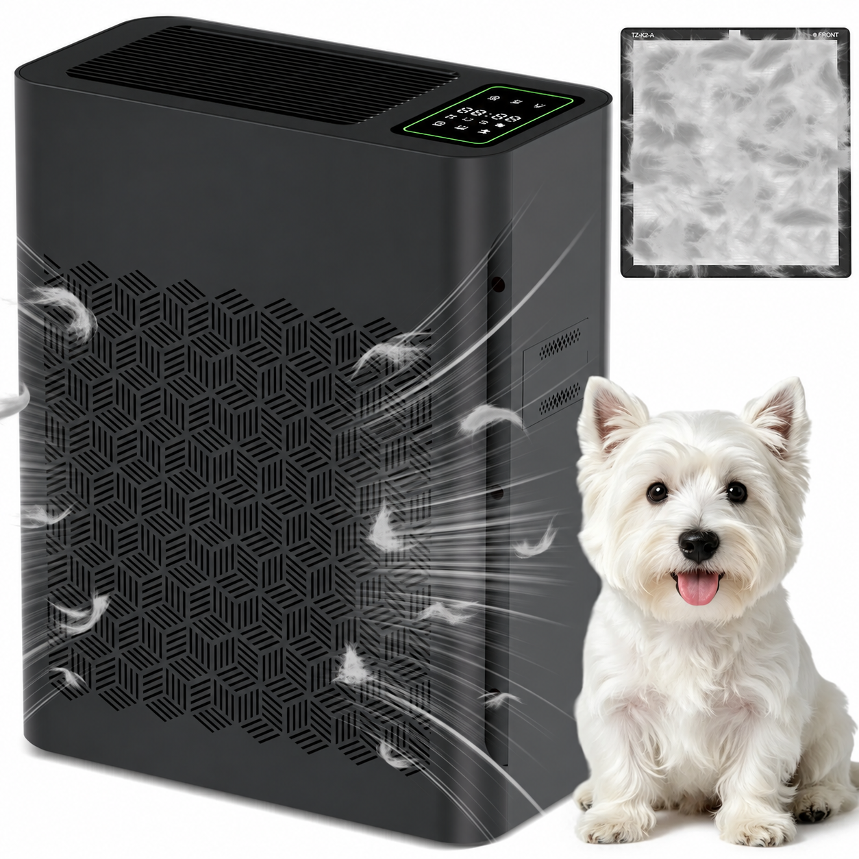 TZ-K2 H13 Air Purifier, For Large Rooms