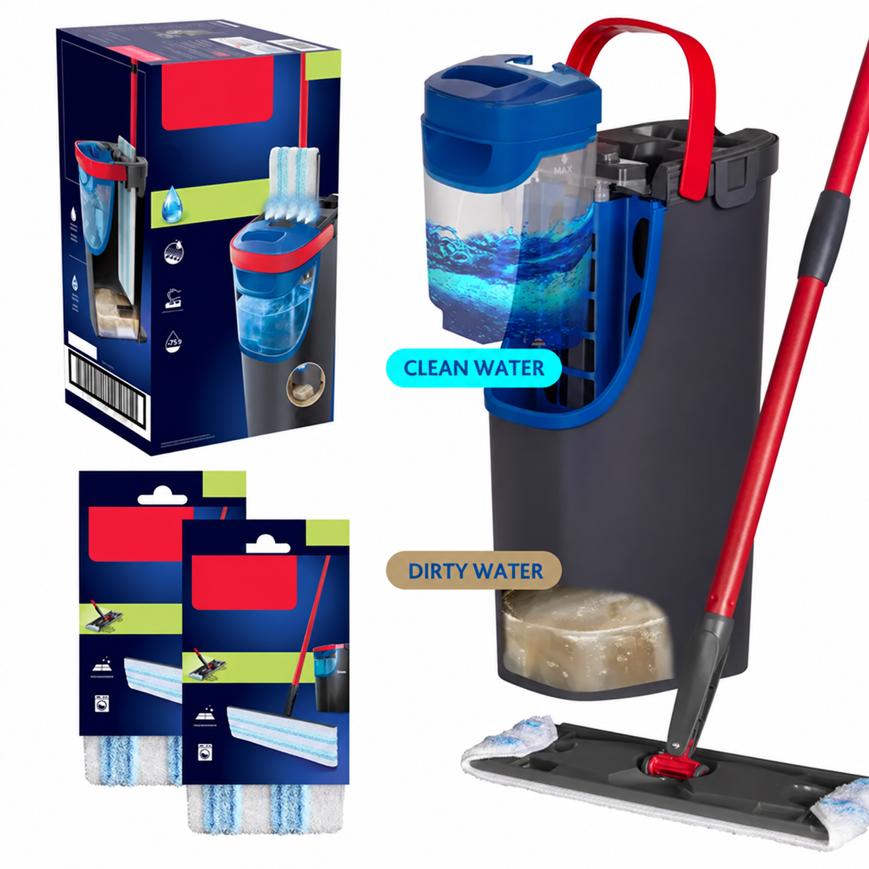 H2prO flat mop system product image