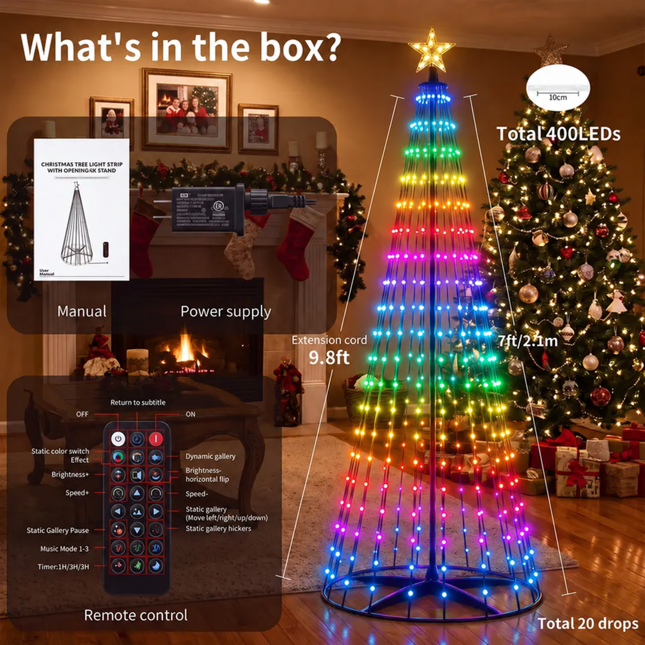 HOODINK smart Christmas tree lights product image 9