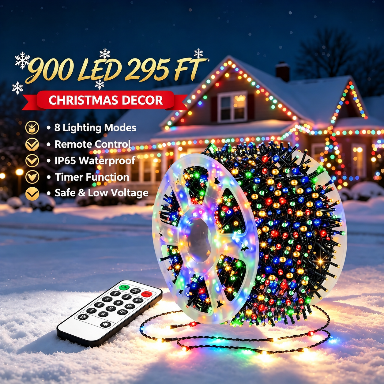 Multi-color lights hero