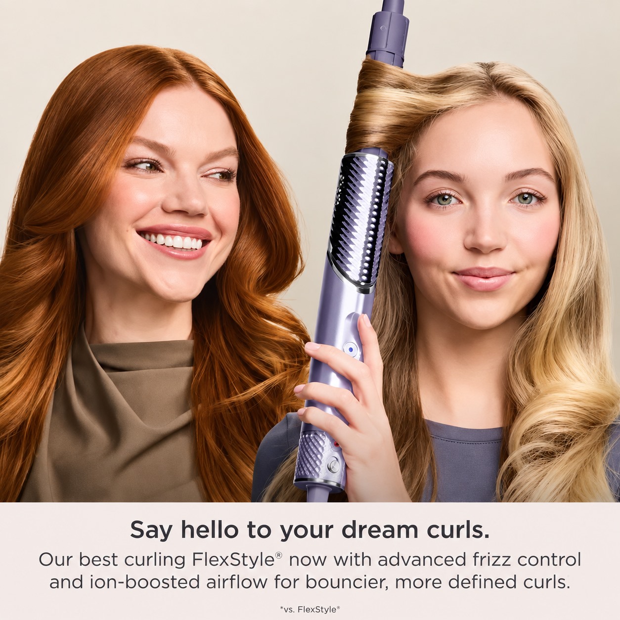 Dream curls styling result