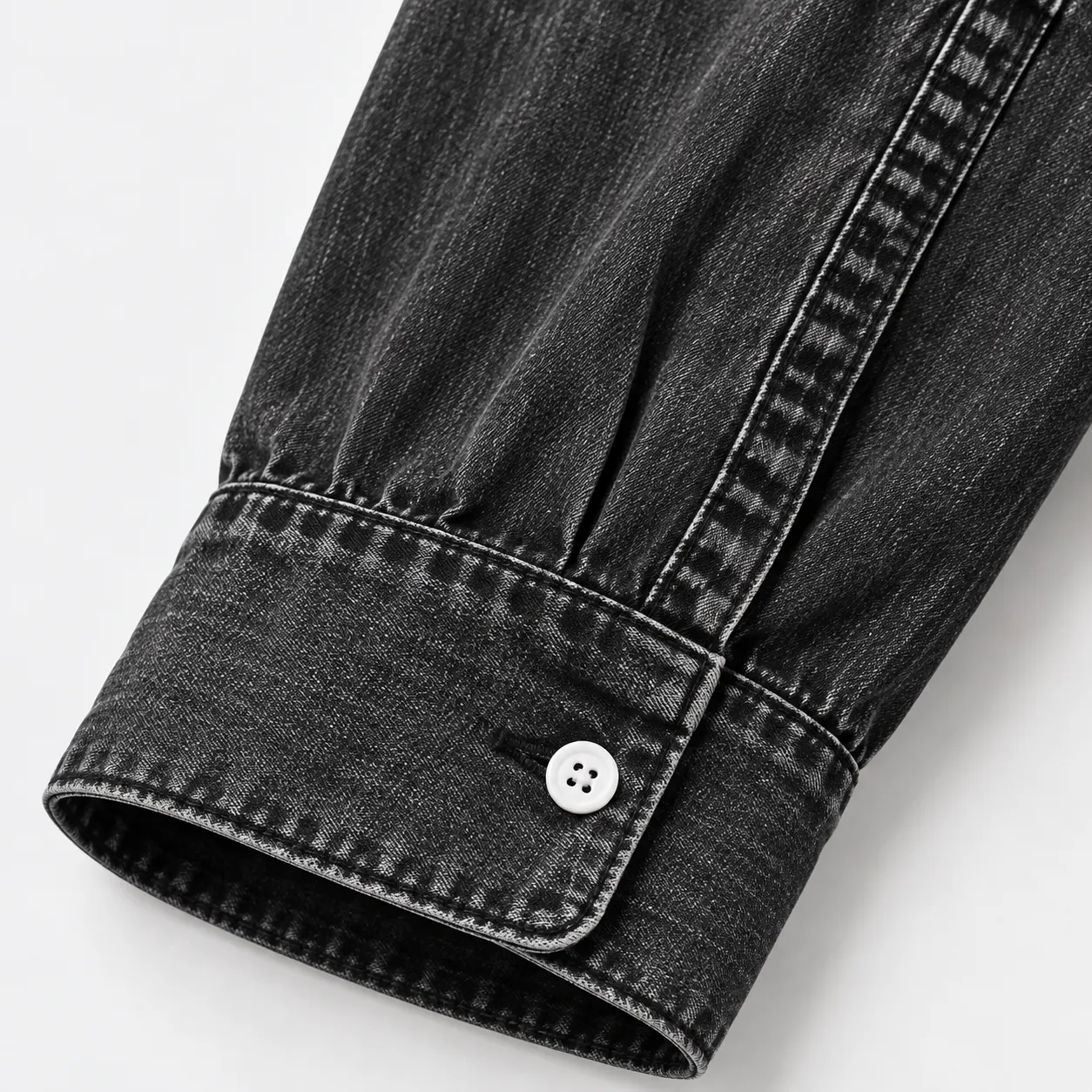 Washed denim shirt detail 2