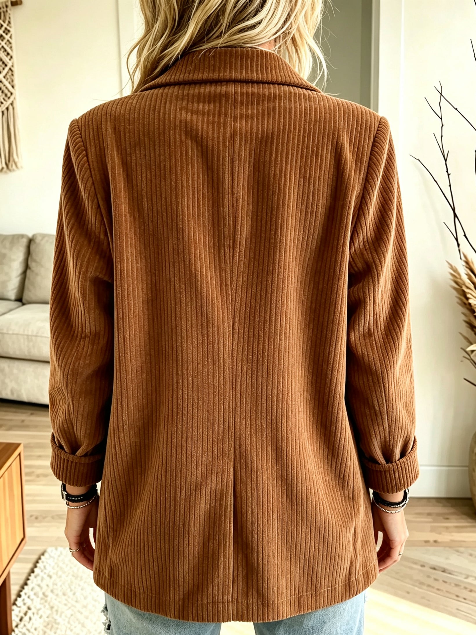 🤲LAST DAY SAVE 49% ⏰Women's Tailored Corduroy Two-Button Blazer