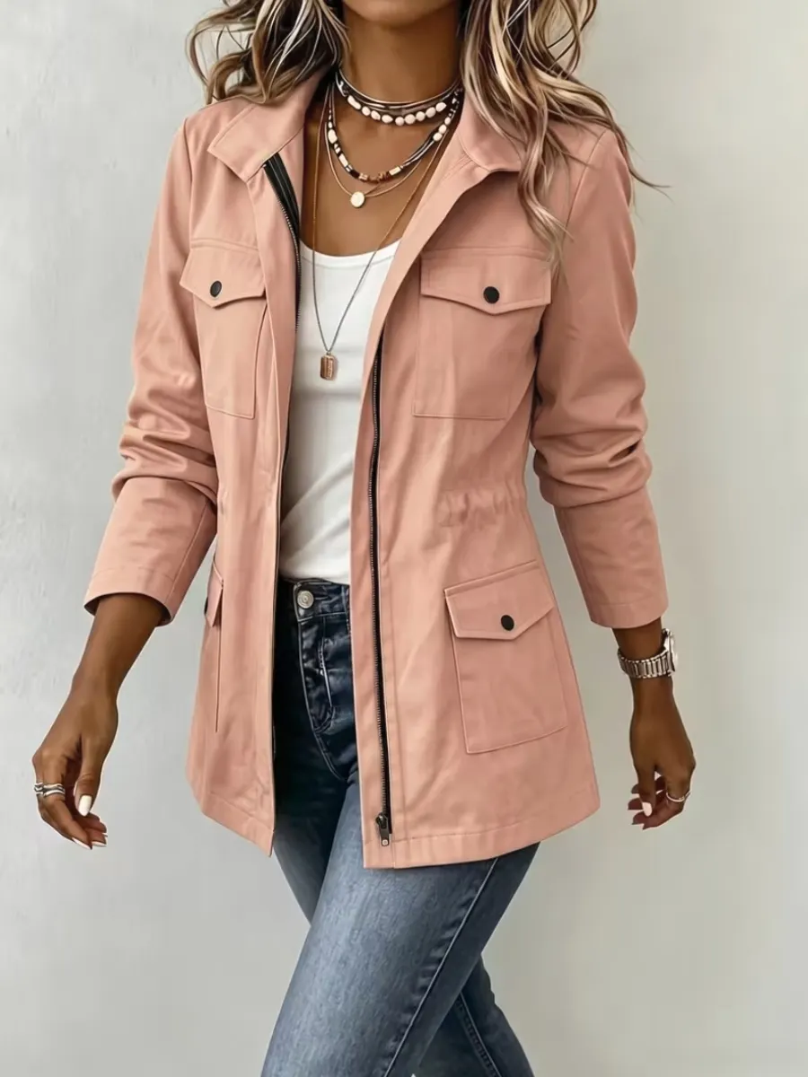 🤲LAST DAY SAVE 49% ⏰Casual Safari Anorak Jacket Zip Up Military Coat with Pockets