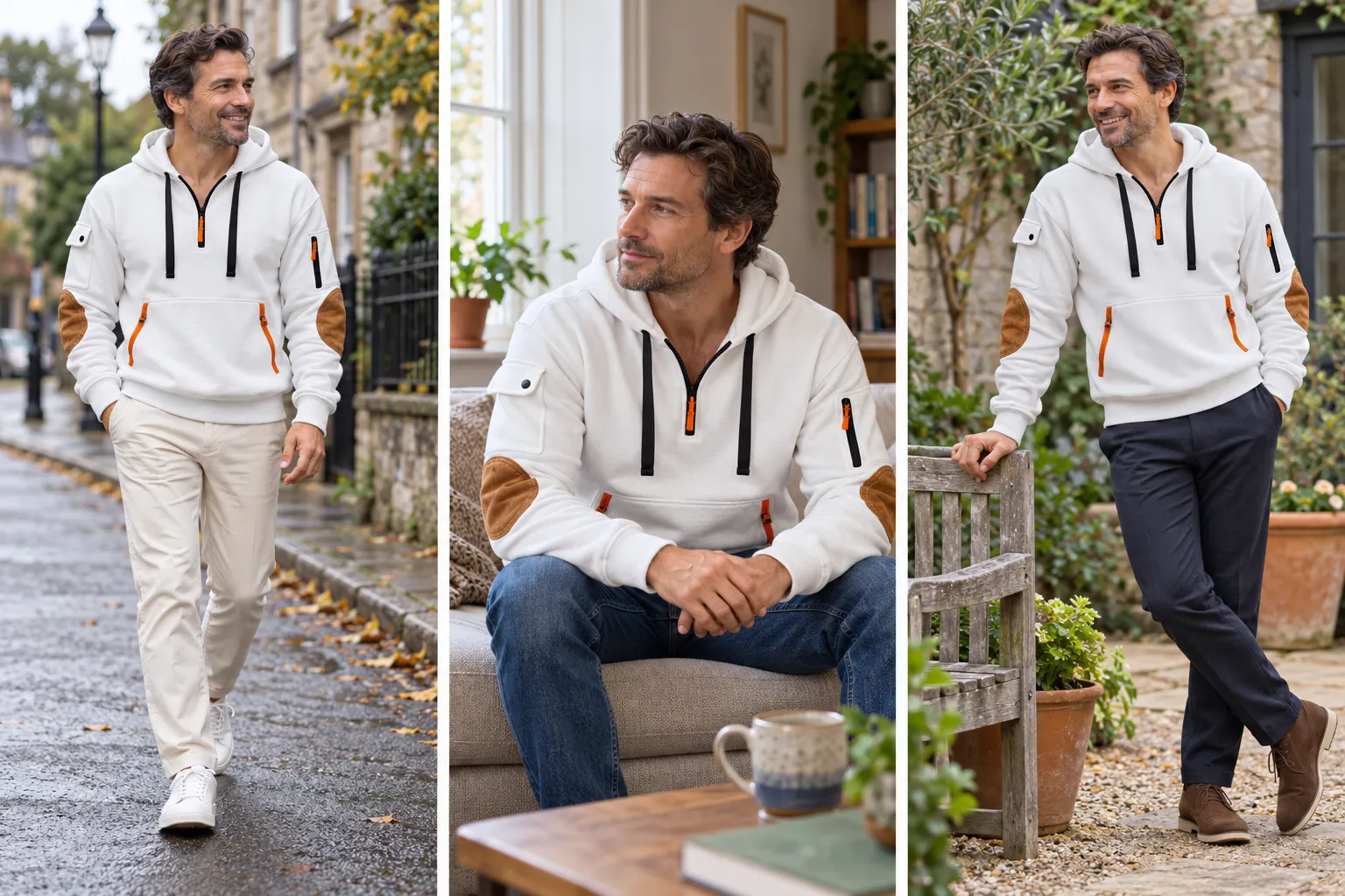 A little movement · a relaxed outfit for an ordinary day.