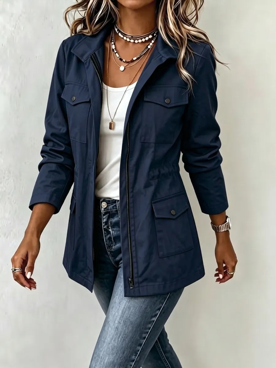 🤲LAST DAY SAVE 49% ⏰Casual Safari Anorak Jacket Zip Up Military Coat with Pockets