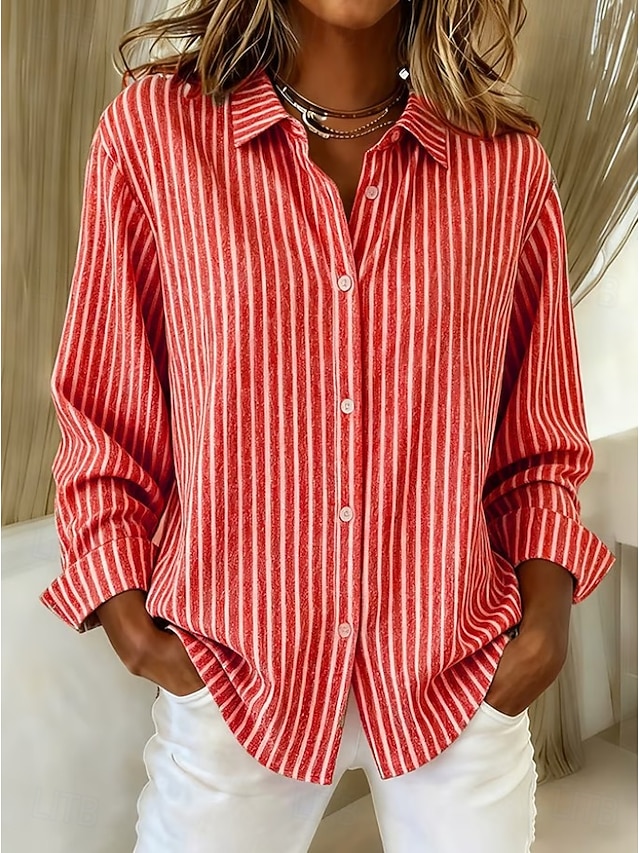 The Effortless Everyday Stripe Button-Down