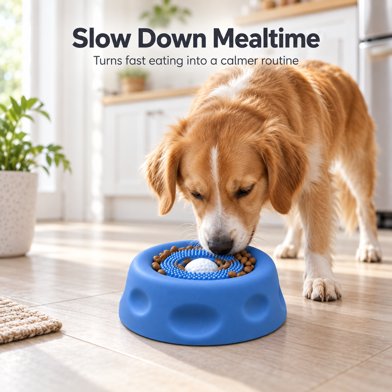 Dog slow feeder bowl