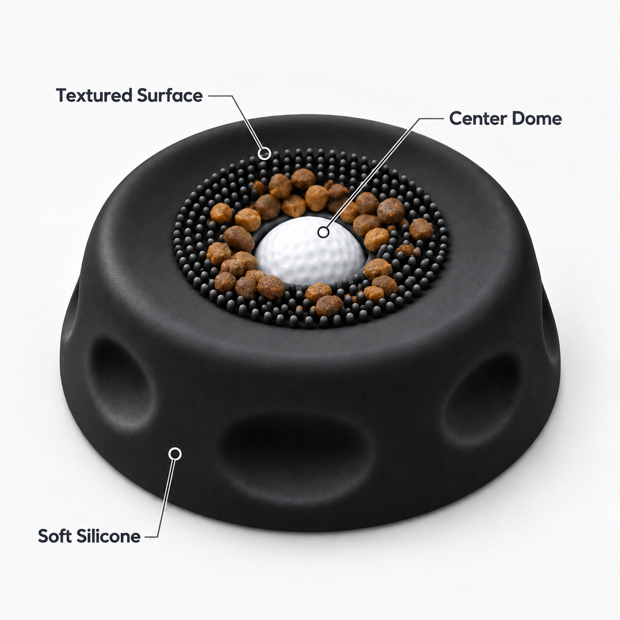 Dog slow feeder bowl