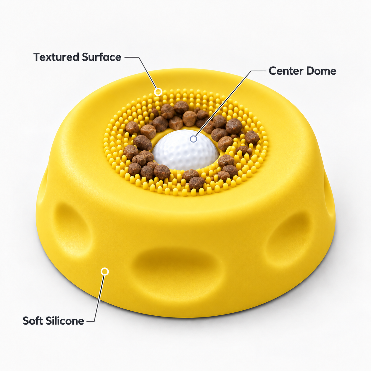 Dog slow feeder bowl