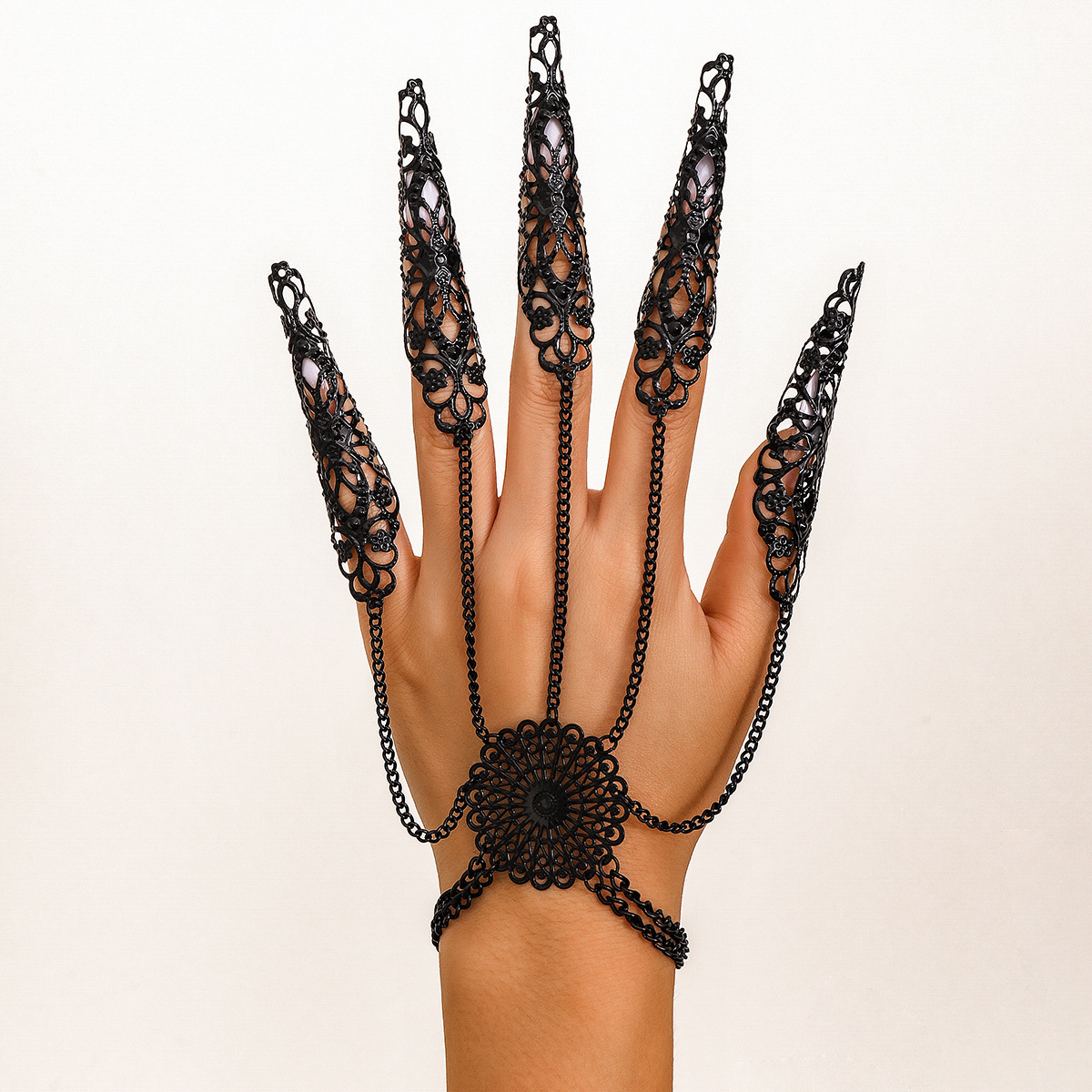 Gothic Claw Ring Bracelet
