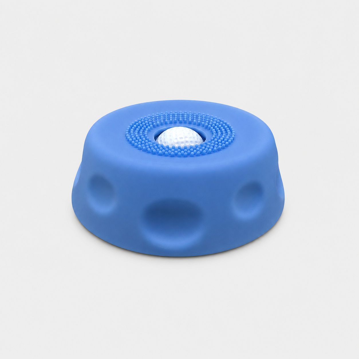Blue dog slow feeder bowl
