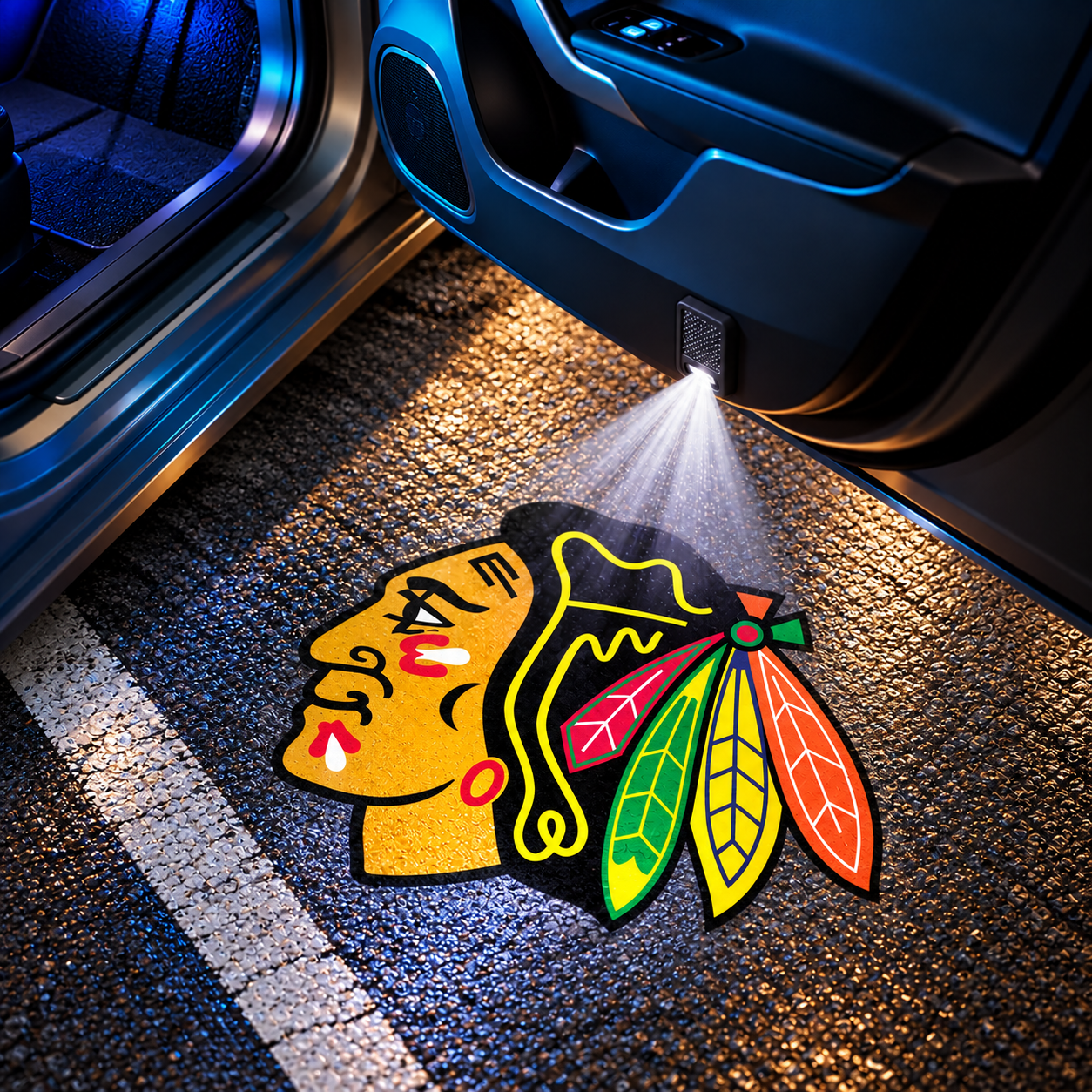 Hockey Led Car Door Projector Lights