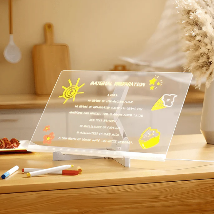 🔥✨ LED Note Board 🎨Includes 7 colour pens, bright display & reusable – Perfect for messages, reminders & creative fun 🖍️
