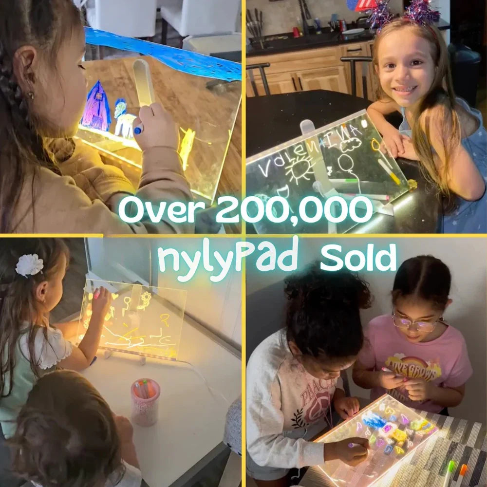 🔥✨ LED Note Board 🎨Includes 7 colour pens, bright display & reusable – Perfect for messages, reminders & creative fun 🖍️