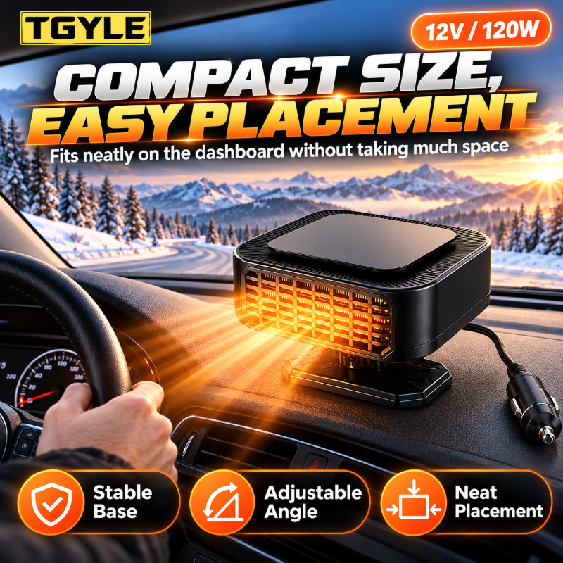 🔥LAST DAY SALE 49% OFF - Portable Car Heater Defroster with 360-Degree Rotating Base