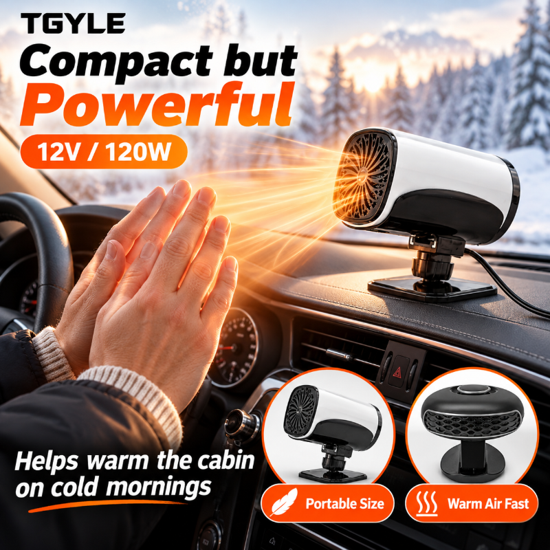 🔥LAST DAY SALE 49% OFF - Portable Car Heater Defroster with 360-Degree Rotating Base