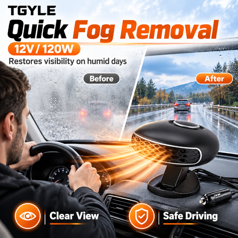 🔥LAST DAY SALE 49% OFF - Portable Car Heater Defroster with 360-Degree Rotating Base