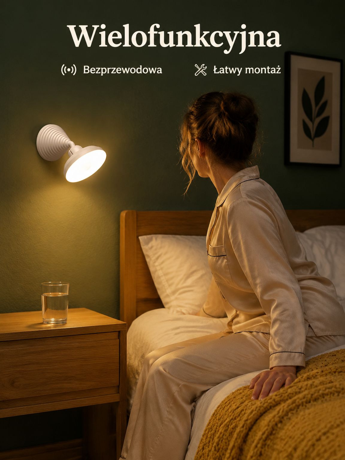 Inteligentna Lampa z Czujnikiem Ruchu 360° Obrotowa