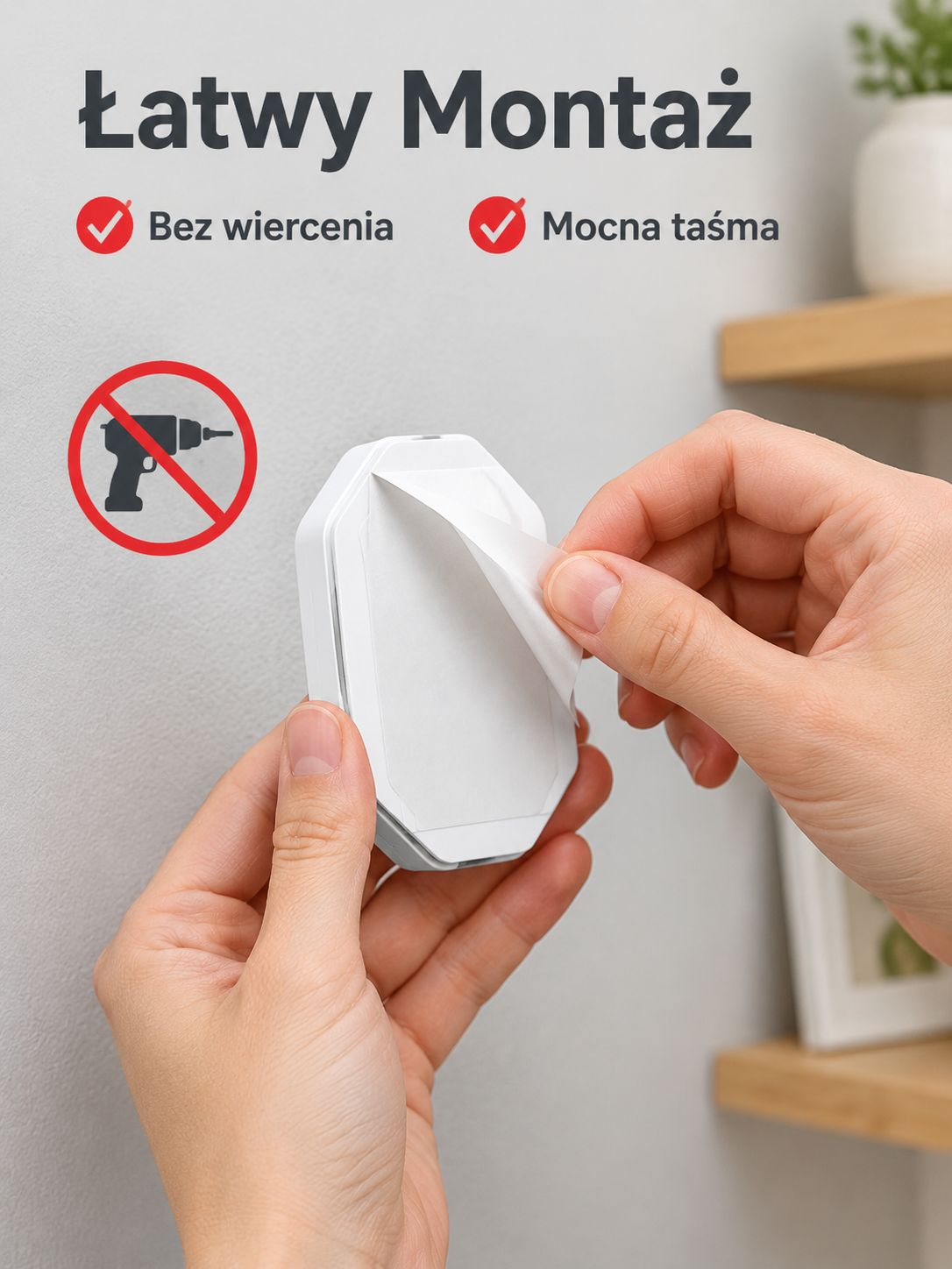 Inteligentna lampa ścienna z detektorem ruchu