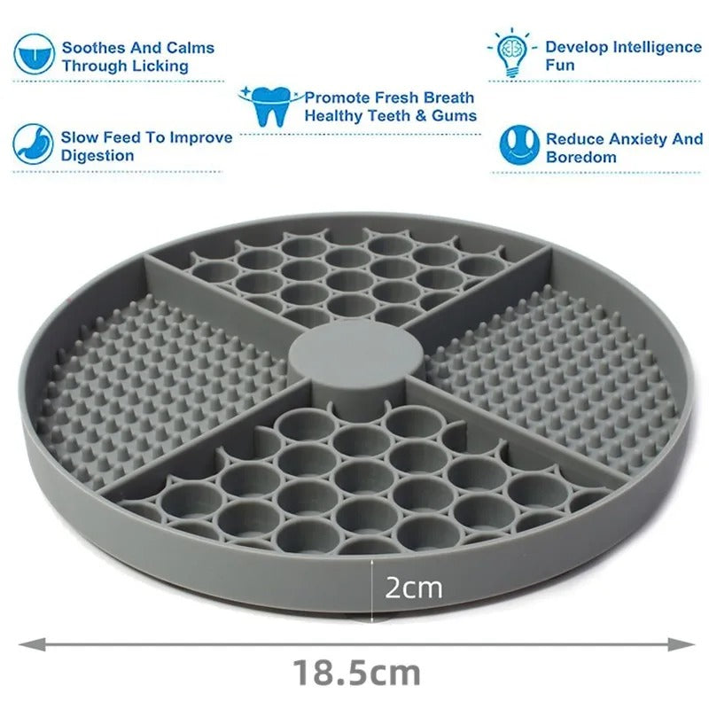 Slow Feeder Lick Mat for Dogs – Enrichment & Treat Mat