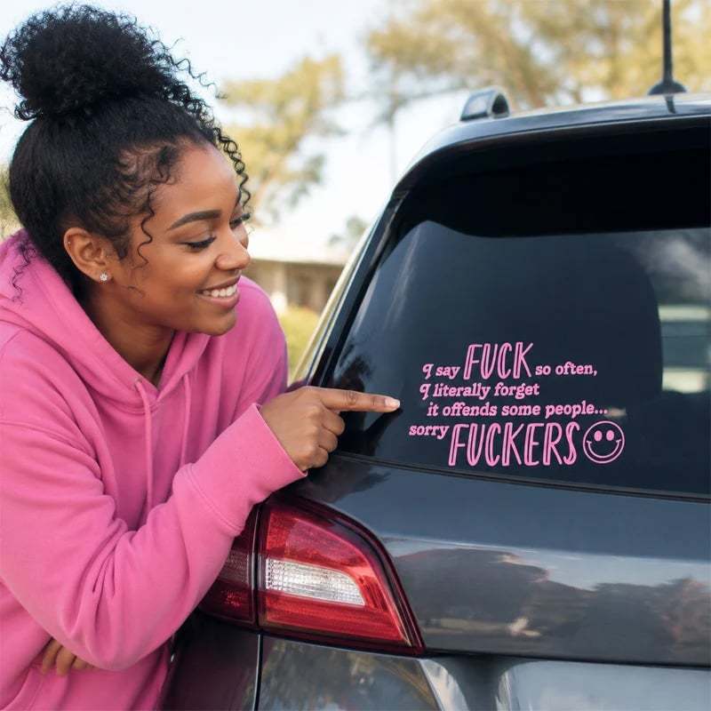 😈🖤 "I Say F*ck SO OFTEN" Funny Car Decal