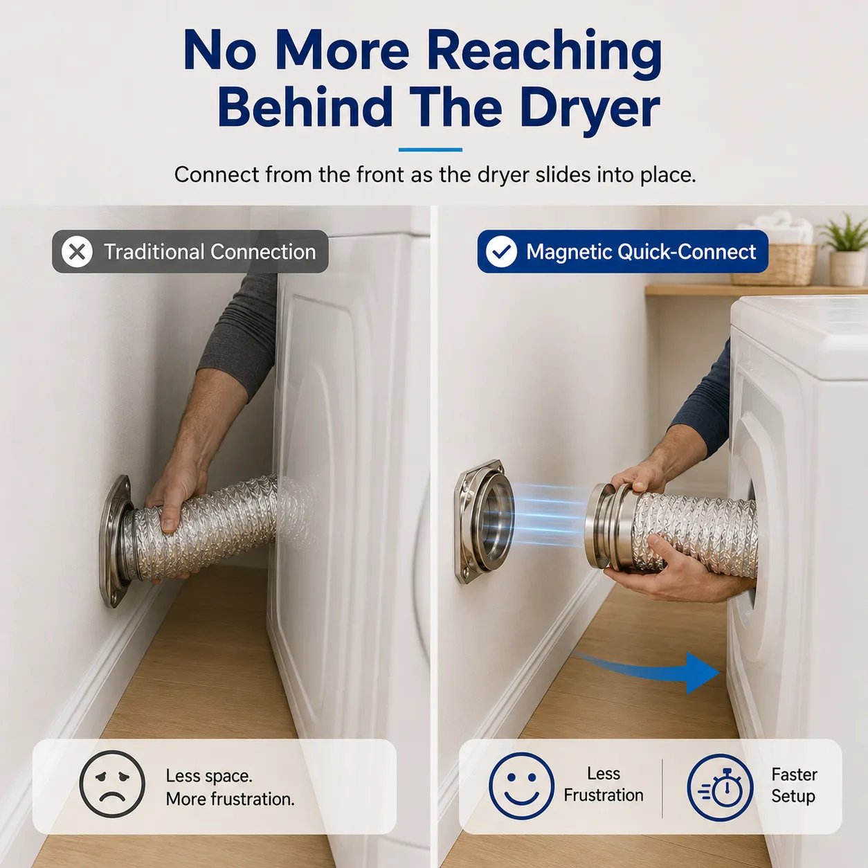 Magnetic Dryer Vent Quick-Connect Kit