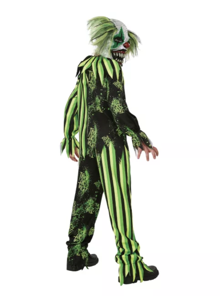 Déguisement de clown Chaos phosphorescent pour enfant