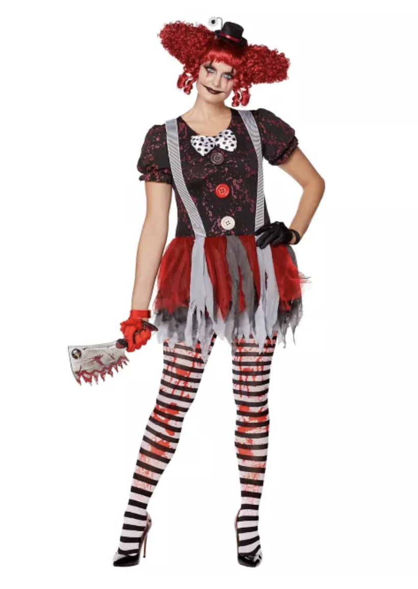 Déguisement de clown terrifiant pour femme