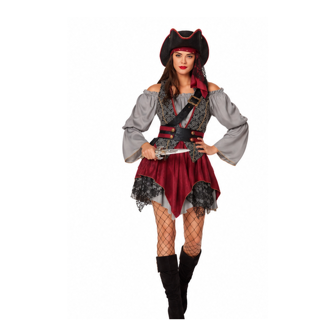 Déguisement pirate Castaway Cutie pour femme