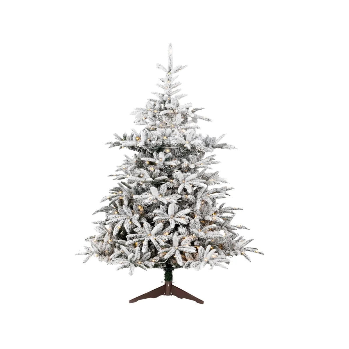 Sapin de Noël artificiel enneigé lumineux Himalaya – 210 cm, 350 LED blanc chaud