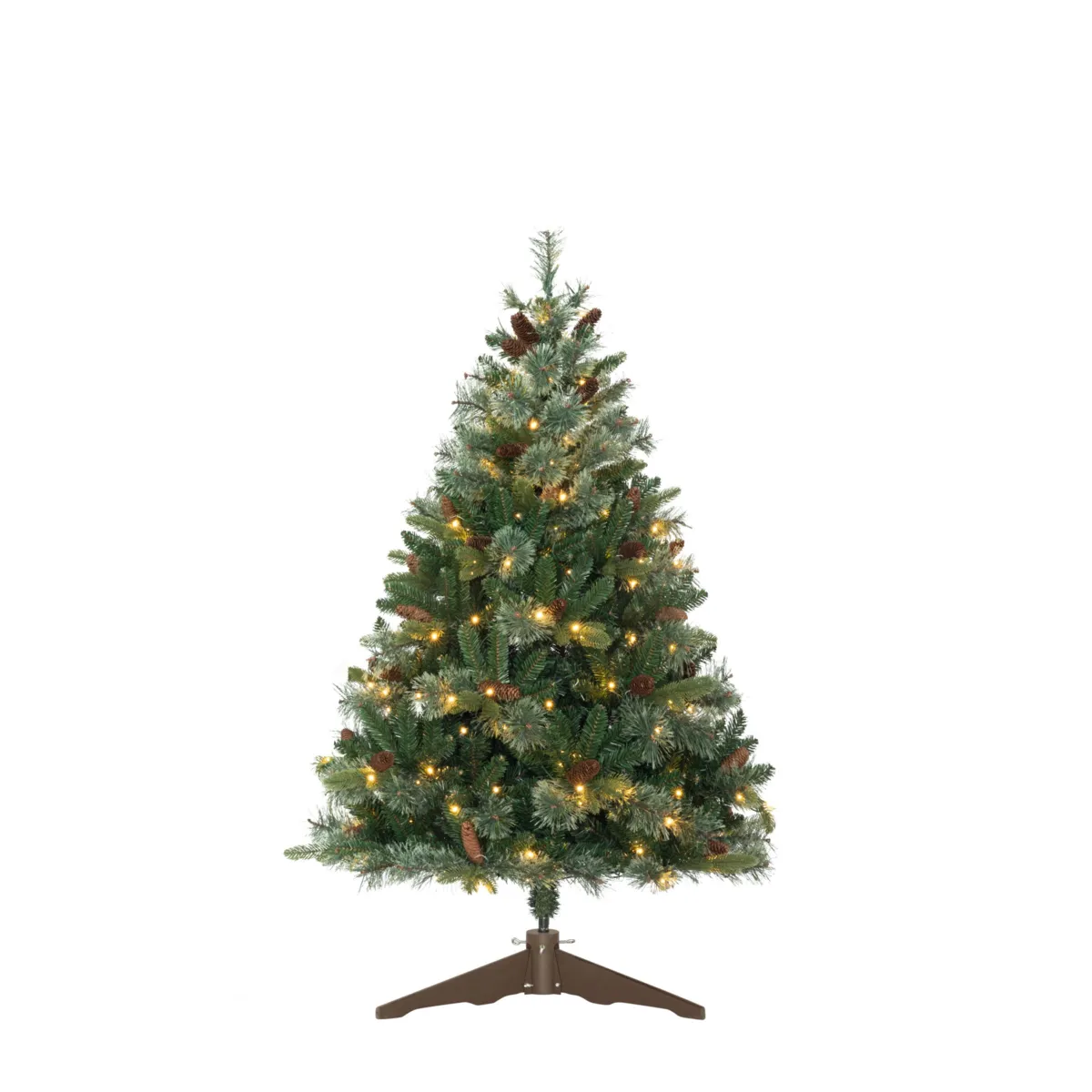 Sapin de Noël artificiel lumineux Everest Luxe – 180 cm, vert et LED blanc chaud