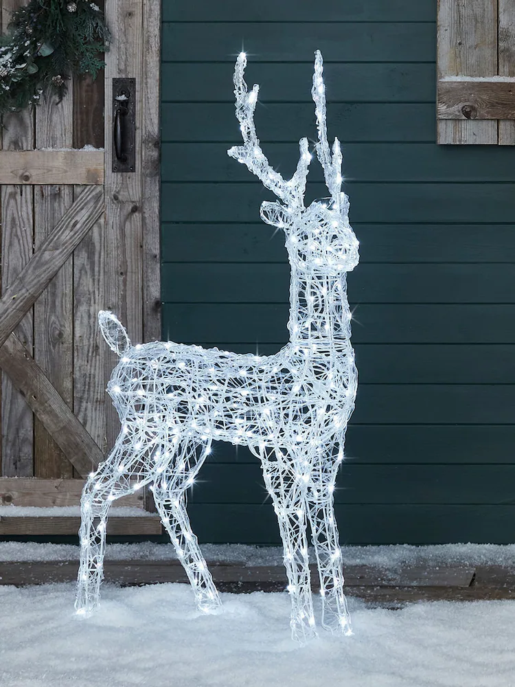 Renne lumineux LED en forme de cerf – 1,2 m