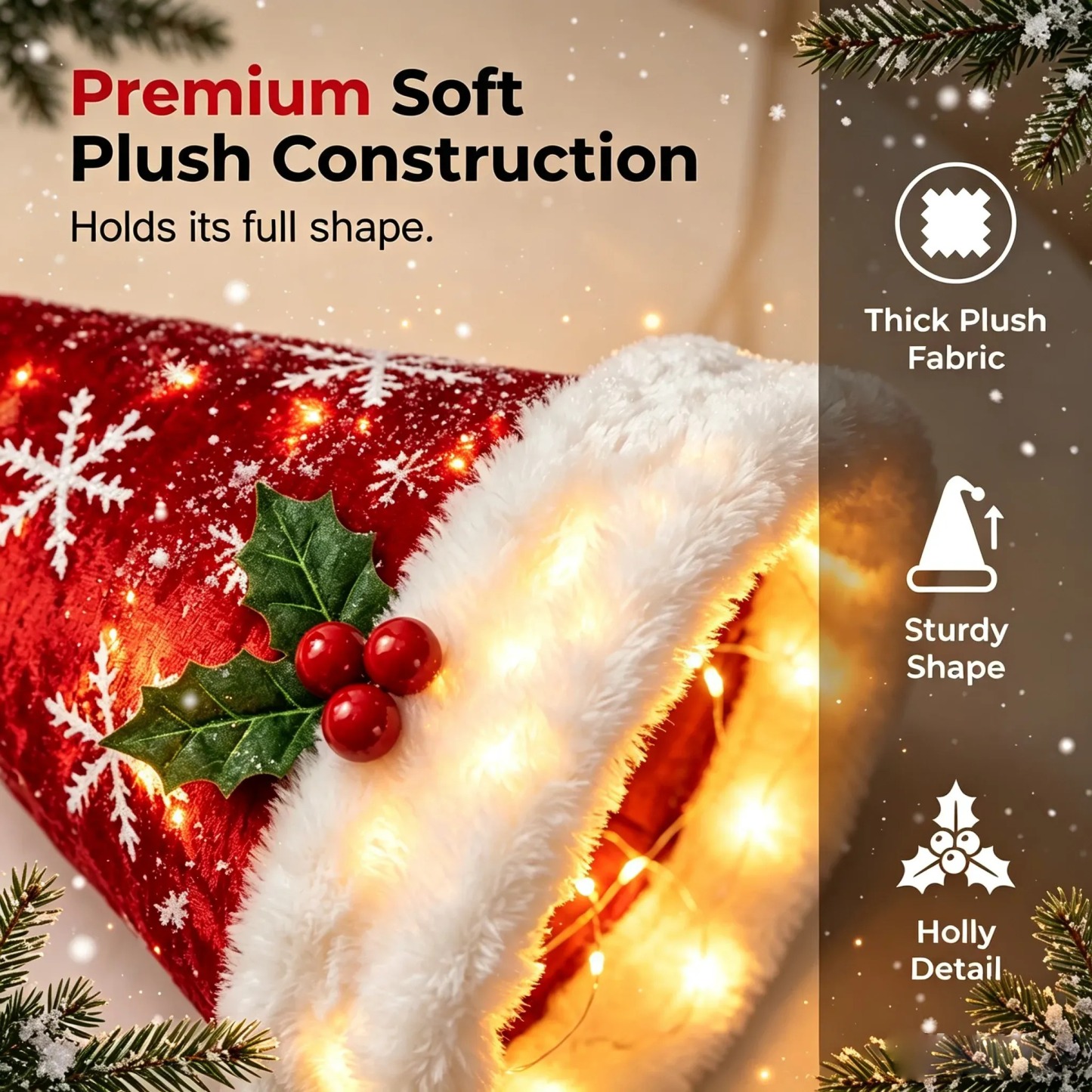 ✨Lighted Santa Hat Hanging Chandelier – Make Christmas Glow