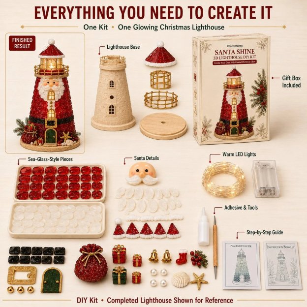 🎄Beginner-Friendly DIY Lighted Christmas Character Sea Glass