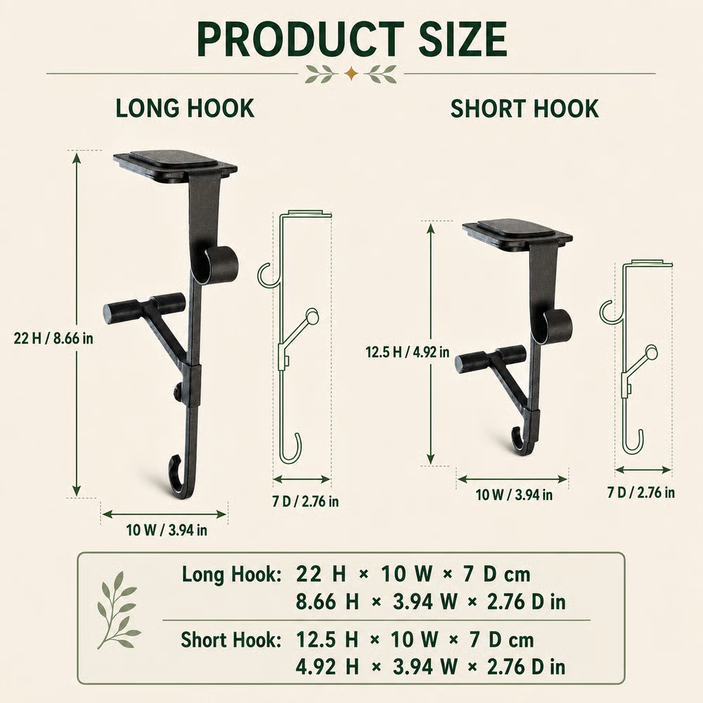 🎄 Adjustable Mantel Stocking & Garland Hanger Set 🔥