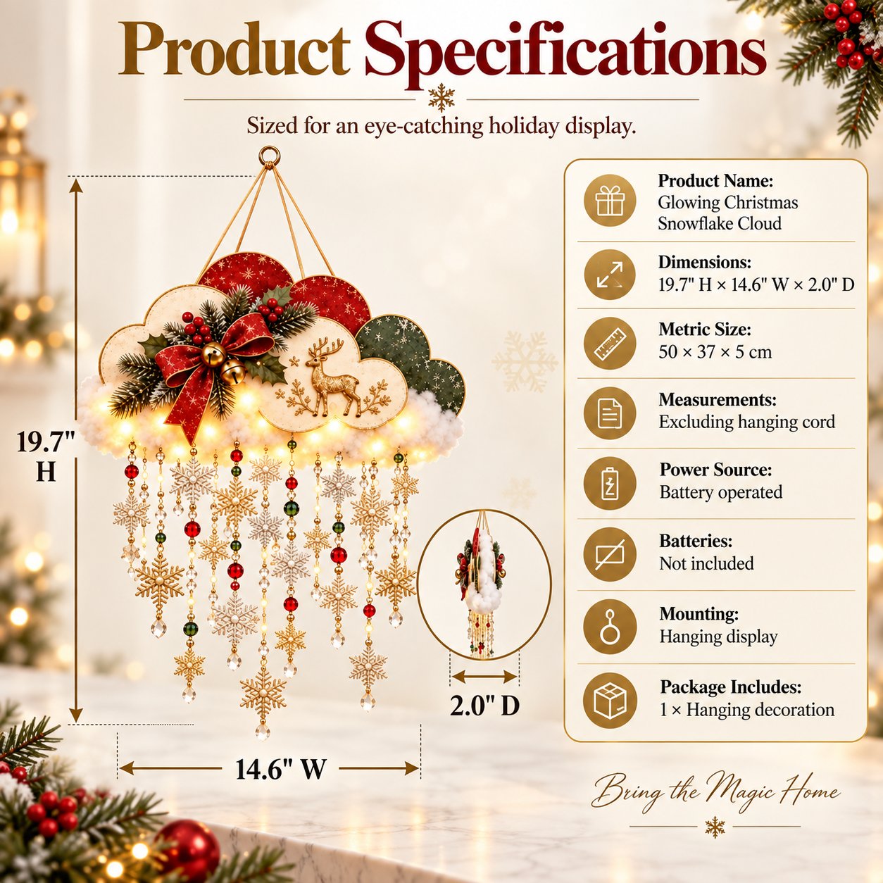 Dimensions and Product Specifications