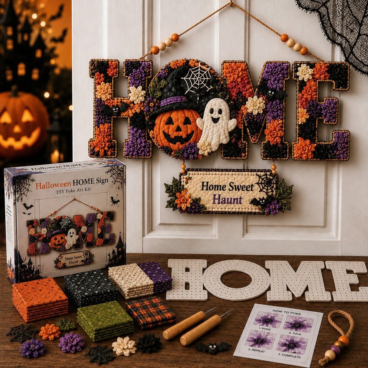 💯🔥49% Off DIY Fabric Poke Art HOME Sign Kit