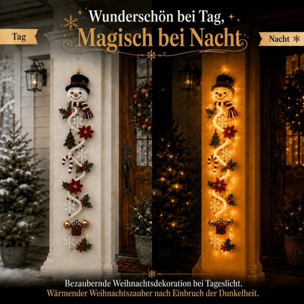 🎄 Leuchtender Weihnachtstürhänger
