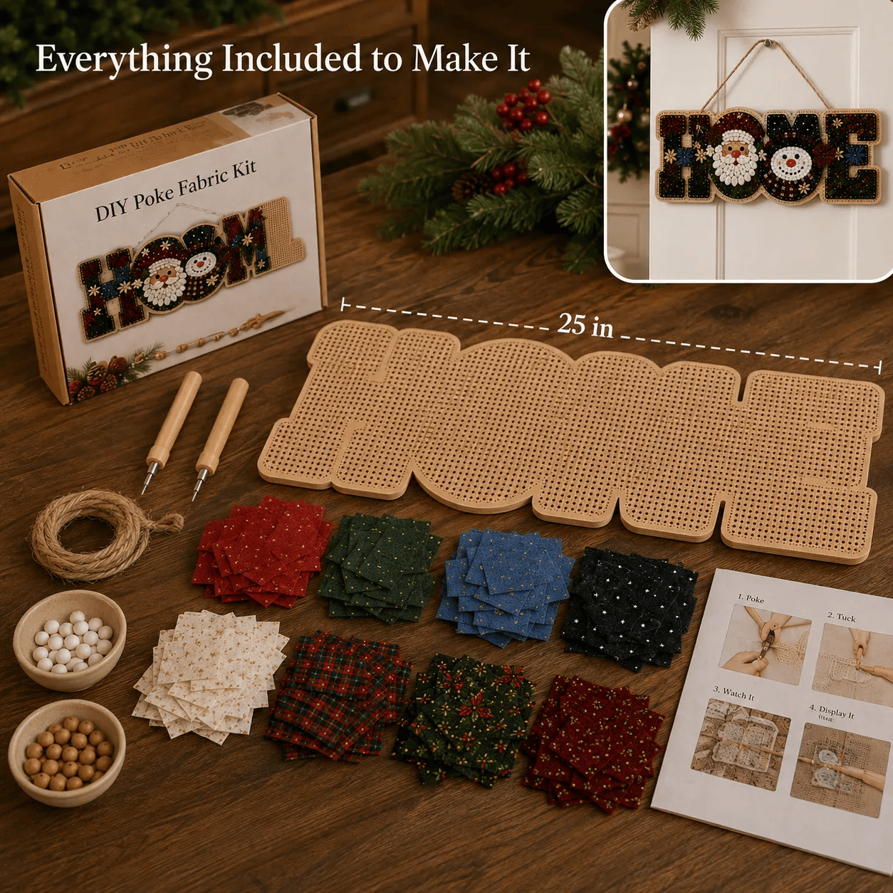 💯🔥49% Off DIY Fabric Poke Art HOME Sign Kit