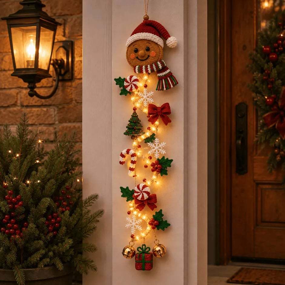 🎄 Leuchtender Weihnachtstürhänger
