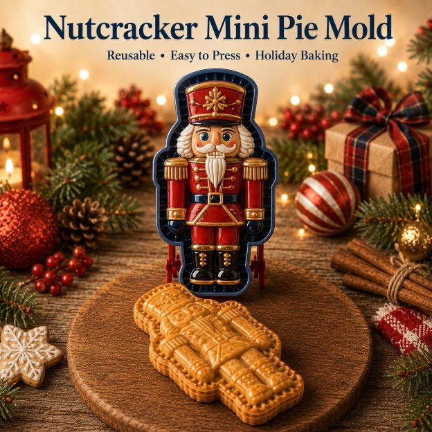 🔥Only $16.99 Last Day Promotion!✨ 🎄16-Design Christmas Mini Pie Mold Collection 🥧