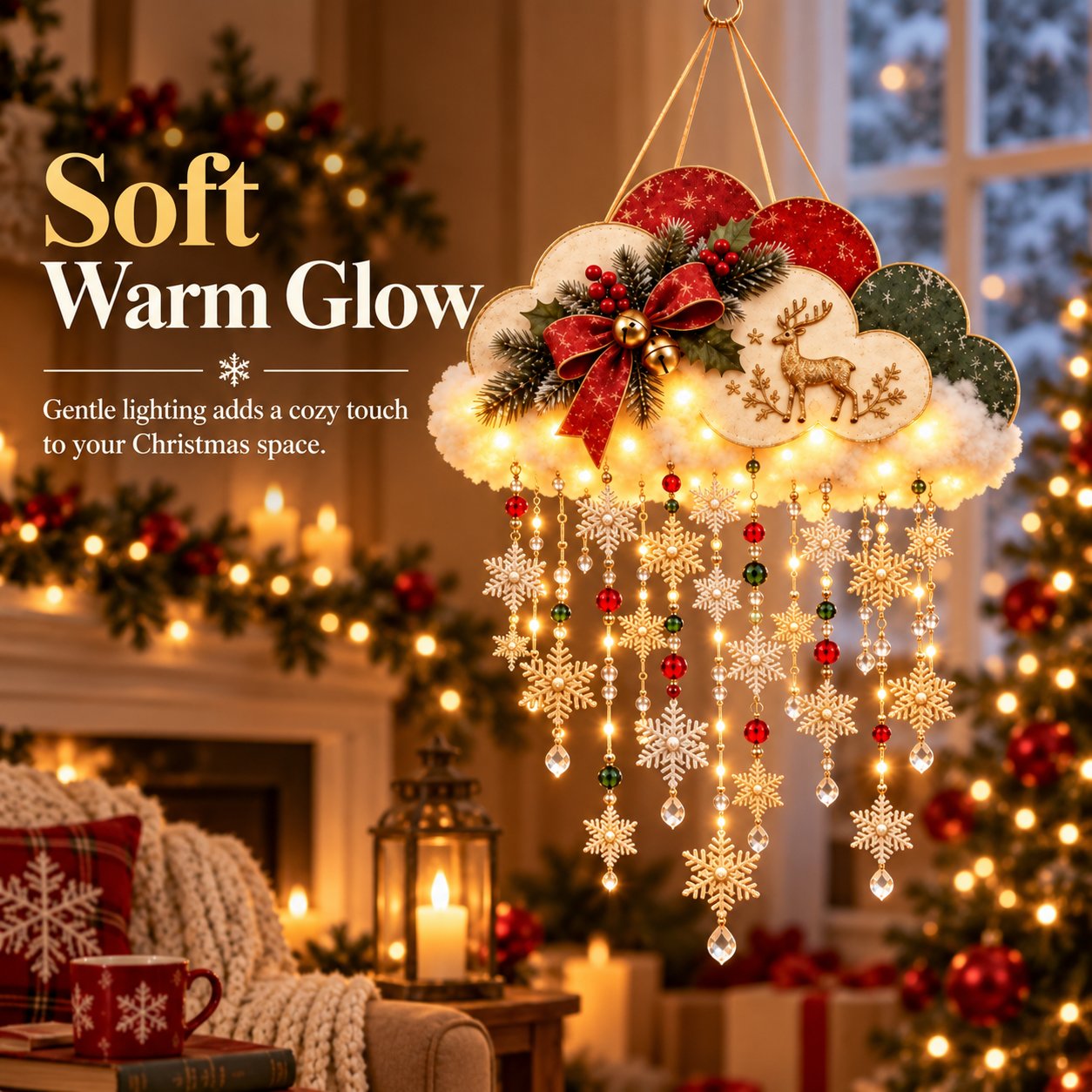 Soft Lighting Effect of the Christmas Decoration