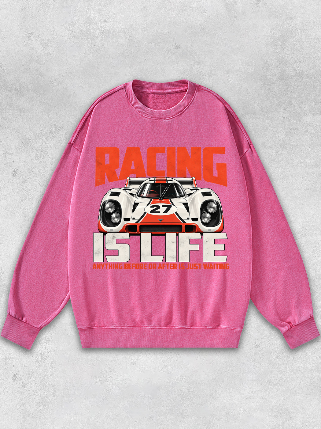Lightupdream Racing Is Life Washed Sweatshirt