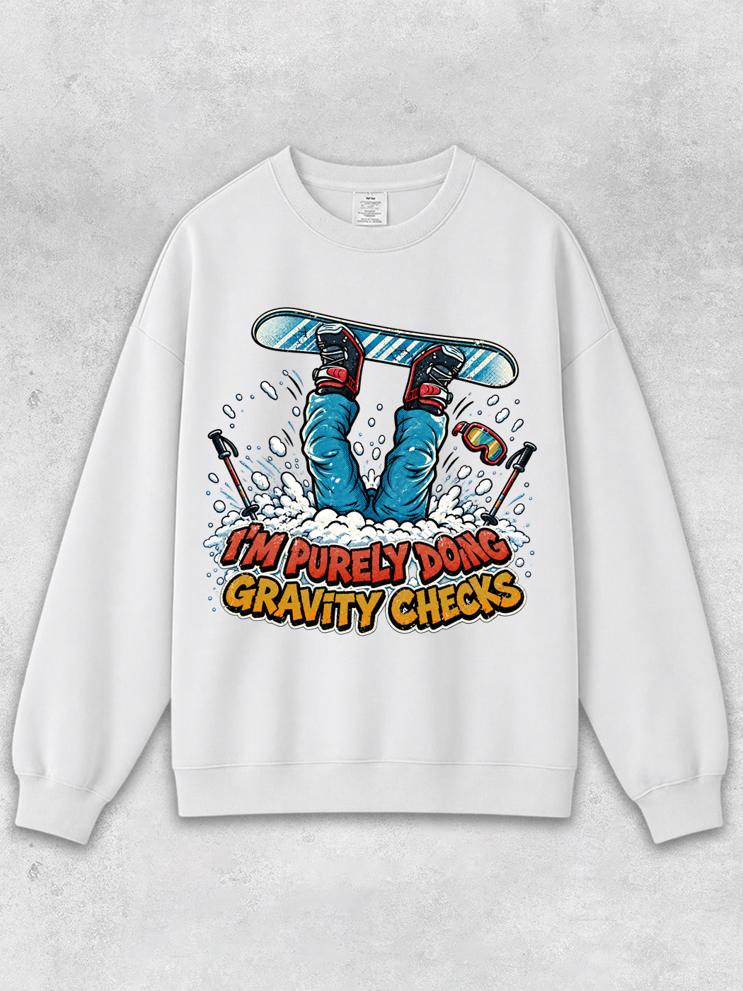 Grinram I'm Purely Doing Gravity Checks Classic Sweatshirt