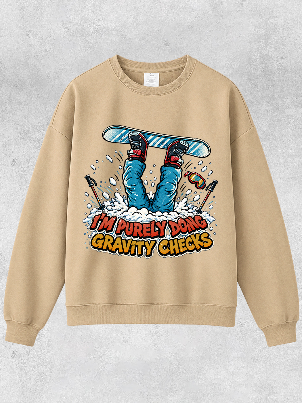 Grinram I'm Purely Doing Gravity Checks Classic Sweatshirt