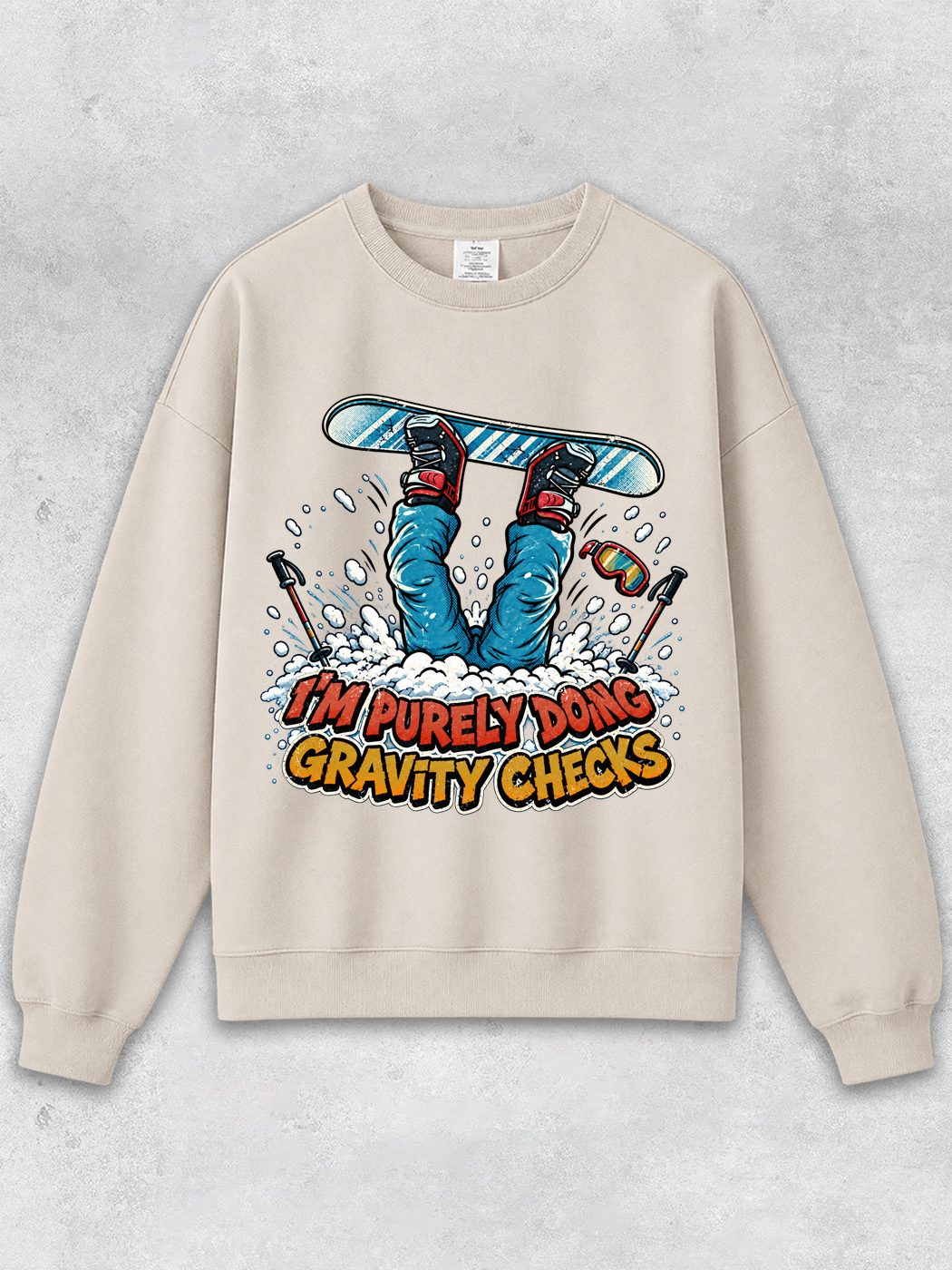 Grinram I'm Purely Doing Gravity Checks Classic Sweatshirt